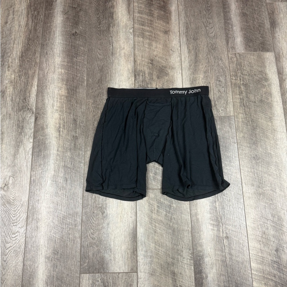 Tommy John Men's Black Cool Cotton‎ Boxer Briefs